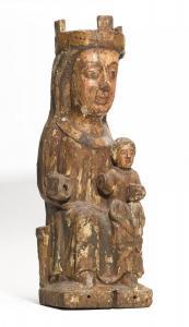 SPANISH SCHOOL,MADONNA AND CHILD ENTHRONED,Galerie Koller CH 2017-09-20
