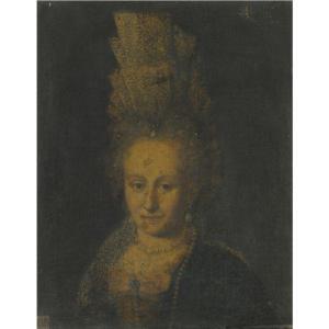 SPANISH SCHOOL,PORTRAIT OF ANNE-MARIE DE LA TREMOUILLE (1642- 172,1700,Sotheby's GB 2010-12-09