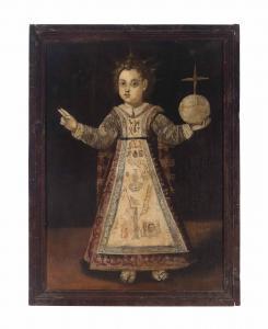 SPANISH SCHOOL,The Infant Christ, his robe embroidered with the i,Christie's GB 2013-07-01