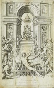 SPANO DA TROPEA ANTONIO 1545-1615,The martyrdom of Saint Lawrence,1585,Galerie Koller CH 2013-03-18