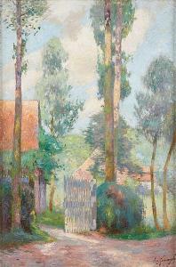 SPANOGHE Leo 1874-1955,La grille de jardin,Horta BE 2019-10-14