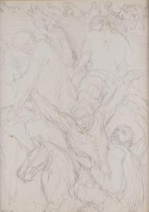 SPARE Austin Osman 1888-1956,Untitled, Men and horses,2008,Bellmans Fine Art Auctioneers 2023-11-21