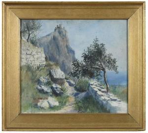 SPAULDING Henry Plympton 1868-1938,Cliffside View,1899,Brunk Auctions US 2021-05-18