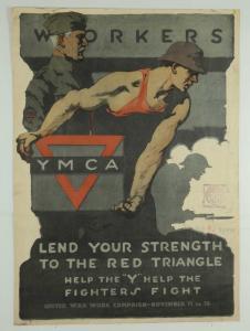 SPEAR Gil,YMCA Lend Your Strength to the Red Triangle,1918,Quinn & Farmer US 2019-11-16