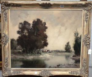 specht,Cattle grazing in a river landscape,Bellmans Fine Art Auctioneers GB 2016-08-02