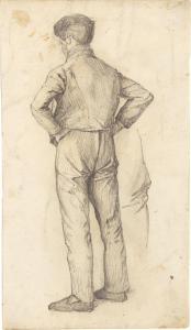 SPECKTER Otto 1807-1871,Standing man (back figure),1878,Villa Grisebach DE 2023-06-01