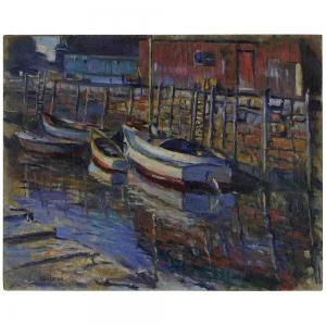 SPELMAN John Adams 1880-1941,Fishing Boats,Brunk Auctions US 2017-09-16