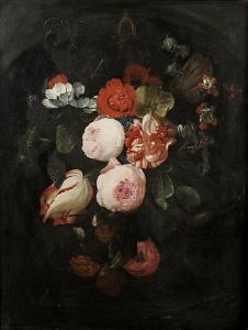 SPELT van der Adriaen,A garland of tulips, roses, poppies and other flow,Sotheby's 2004-07-07