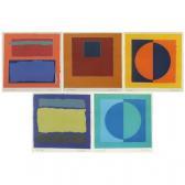 SPELTZ Roy 1948,Composition, Eclipse I, Eclipse II, Untitled I and Horizon,Eastbourne GB 2019-05-11
