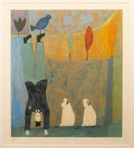 SPENCE Annora 1963,A Man and Two Dogs,Mallams GB 2023-07-17
