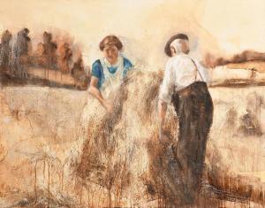 SPENCE Emma 1900-2000,Stooking the Straw,2006,Morgan O'Driscoll IE 2021-09-13