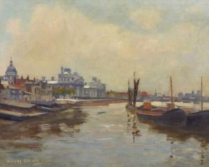 SPENCE Harry 1860-1928,Thames Barges at Greenwich,John Nicholson GB 2018-04-25