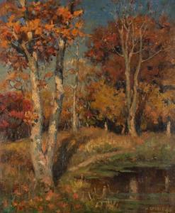 SPENCE Harry 1860-1928,View of a Pond with Trees,1896,William Doyle US 2021-09-15