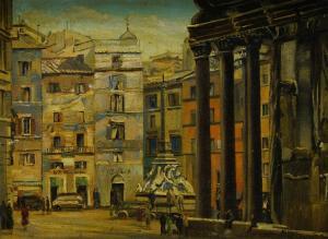 SPENCE Thomas Everard 1899-1992,Piazza Rotunda, Pantheon, Rome,1958,Rosebery's GB 2022-03-01