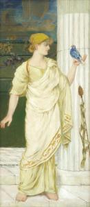 SPENCE Thomas Ralph 1855-1916,Classical maiden holding a bird,Bonhams GB 2018-03-20