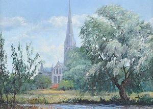 SPENCE Tony E,SALISBURY CATHEDRAL,Ross's Auctioneers and values IE 2016-10-05