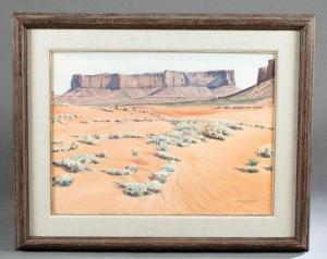 Spencer Alanson D,A Southwestern landscape featuring a woman herding,Quinn & Farmer 2020-09-26