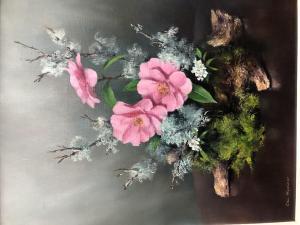 SPENCER Clem,Pink Camellias and Lichen,Andrew Smith and Son GB 2020-02-22