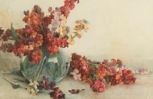 SPENCER Ethel 1900-1900,A still life of wallflowers in a vase,Bonhams GB 2004-08-03