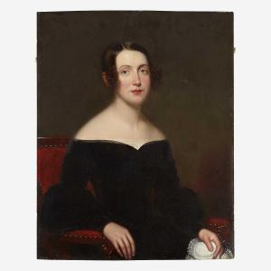 SPENCER Frederick R 1806-1875,Portrait of a Lady in a Black Dress,1840,Freeman US 2021-06-09