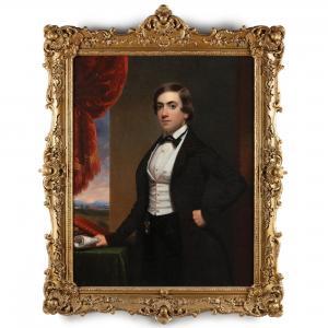 SPENCER Frederick R 1806-1875,Portrait of a Musician,1846,Leland Little US 2021-06-12