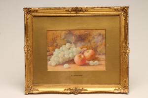 SPENCER FREDERICK,Still Life with Grapes and Apples,Hartleys Auctioneers and Valuers 2018-09-05