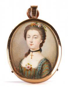 SPENCER Gervase Jarvis 1715-1763,Portrait of a lady wearing a cr,1754,Bellmans Fine Art Auctioneers 2023-10-10