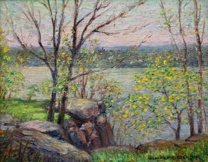 SPENCER Howard Bonnell 1871-1967,On the Palisades,Burchard US 2020-12-13