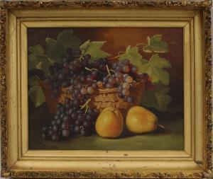 SPENCER John C 1861-1919,still-life with grapes and pears,1909,CRN Auctions US 2018-01-14