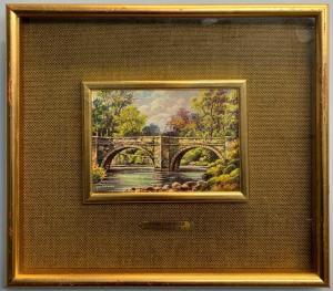 SPENCER John 1925-2000,landscapes of bridge; farm yard,20th Century,Keys GB 2022-06-17