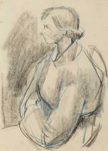 SPENCER Pamela M. 1924-2012,Portrait of a Lady in Profile,Mallams GB 2024-02-14