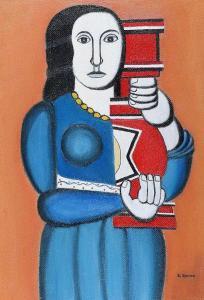 Spencer Sam,WOMAN WITH VASE, AFTER FERNAND LEGER,Ross's Auctioneers and values IE 2017-11-08