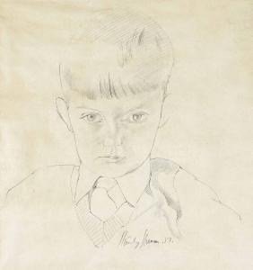 SPENCER Stanley 1891-1959,Portrait of Nicholas,1957,Christie's GB 2018-06-20