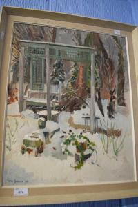 SPENCER Véra 1926-2021,a winter garden scene,Keys GB 2023-01-20