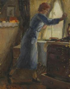 SPENCER W.G 1900-2000,Woman by a window,Burstow and Hewett GB 2016-01-27