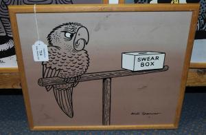 SPENCER Will,Parrot beside a Swear Box,Tooveys Auction GB 2017-12-29