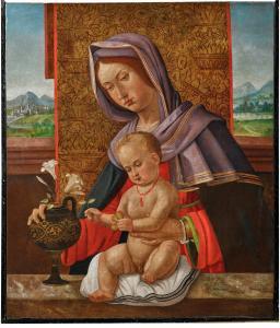 SPERANZA Giovanni 1480-1532,Madonna and Child, a landscape,Palais Dorotheum AT 2022-05-12