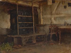 SPERL Johann 1840-1914,Wilhelm Leibl's parlour in Kutterling,1873,Villa Grisebach DE 2021-12-01