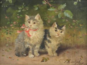 SPERLICH Sophie 1863-1906,Zwei Katzen,Von Zengen DE 2022-09-02