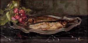 SPERR Percy Loomis 1889-1964,Stillleben mit Fisch und Radieschen,Palais Dorotheum AT 2009-11-19