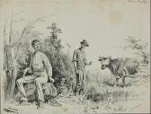 SPERRY Reginald T.,farmer with blindfolded cow and gentleman removing,Everard & Company 2008-03-05
