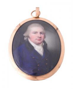 SPICER Henry 1743-1804,A gentleman, wearing blue coat with gold buttons a,Dreweatts GB 2021-12-16