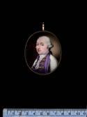 SPICER Henry 1743-1804,A pair of portraits of a Lady and Gentleman; he, w,1769,Sotheby's 2007-11-21