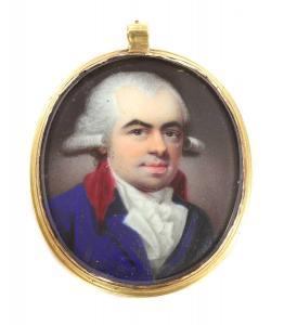 SPICER Henry 1743-1804,Portrait of a gentleman wearing a blue jacket with,Sworders GB 2021-12-14