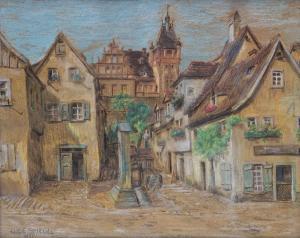 SPIEGEL Elise 1900-1900,Im Dorf,1915,Auktionshaus Dr. Fischer DE 2012-12-08