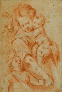 SPIEGLER Franz Joseph,Study of the Holy Family with the infant John the ,Galerie Koller 2017-03-31