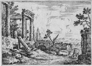 SPILLENBERGER Johann 1628-1679,Römische Ruinen,Galerie Bassenge DE 2017-11-30
