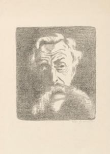 SPILLIAERT Leon 1881-1946,Portrait of Émile Verhaeren,1917,De Vuyst BE 2024-03-02