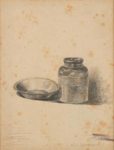 SPILLIAERT Leon 1881-1946,Pot en terre cuite et coupe,1917,Horta BE 2024-04-22