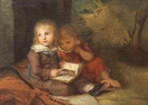 SPILSBURY Maria 1777-1823,CHILDREN READING,De Veres Art Auctions IE 2021-03-30